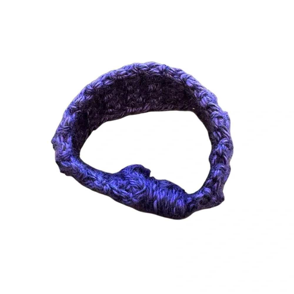 Hand Crocheted Slip On Cat Collar